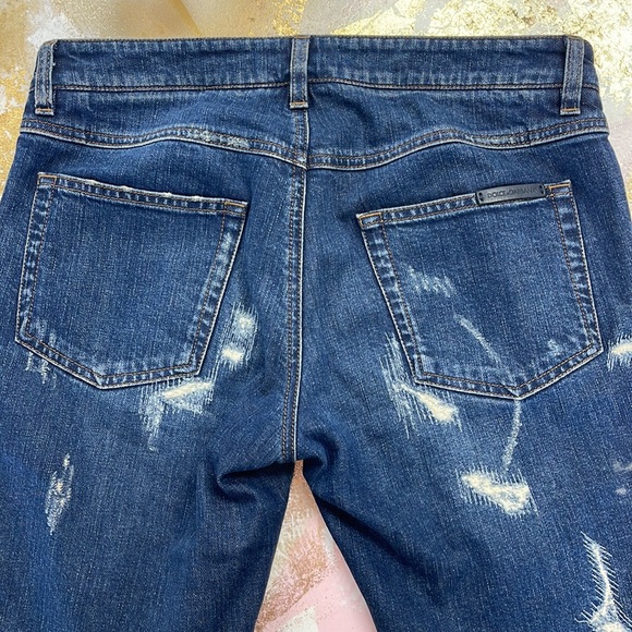 Dolce & Gabbana Denim Pretty Ripped Distressed Ankle Skinny Jeans 40/4 - Picture 7 of 12